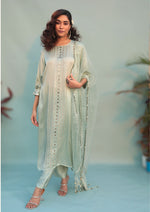 Saba Green Kurta Set with Pant & Dupatta | Prahnaaya