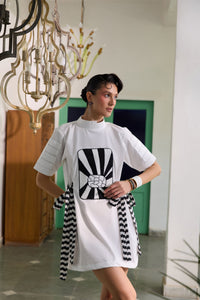 Abstract White Dress | Puja Agarwal