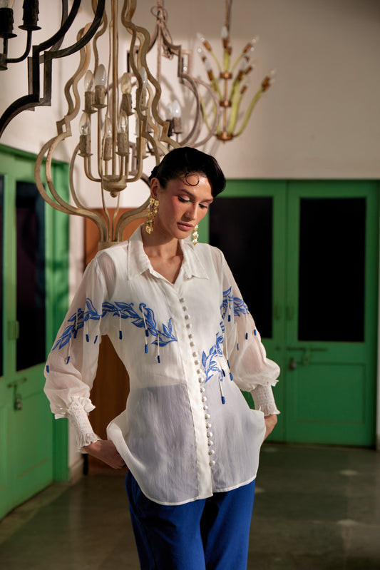 Fringe Finesse White | Puja Agarwal