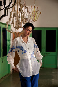 Fringe Finesse White | Puja Agarwal