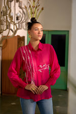 Fringe Finesse Fuschia Pink | Puja Agarwal