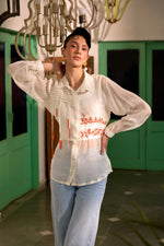 Fringe Finesse White | Puja Agarwal