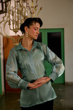 Fringe Finesse Sea Green | Puja Agarwal