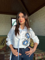 White Dawn Side Knot Shirt | Puja Agarwal