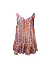 PINK/RED SHORT SUMMER DRESS IN AURA | CUIN
