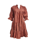 RED DUNE DRESS IN TESSERA | CUIN
