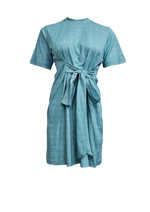 BLUE BOMBAY JERSEY DRESS IN NEBULA | CUIN