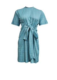 BLUE BOMBAY JERSEY DRESS IN NEBULA | CUIN
