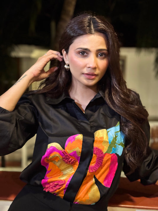 Black Vineyard Shirt | Puja Agarwal