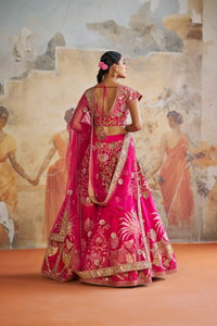 FUCHSIA PINK LEHENGA SET | Aashima Behl
