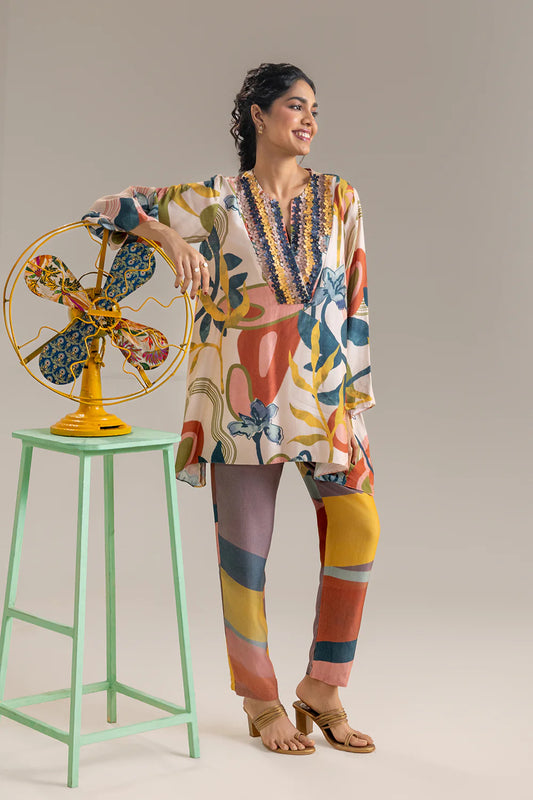 Flora embellished co-ord set | Soup by Sougat Paul