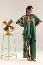 Green flora embellished co-ord set | Soup by Sougat Paul