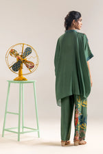 Green flora embellished co-ord set | Soup by Sougat Paul