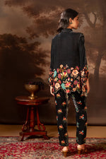 Black Aarani Embellished Shirt co-ord set | Soup by Sougat Paul