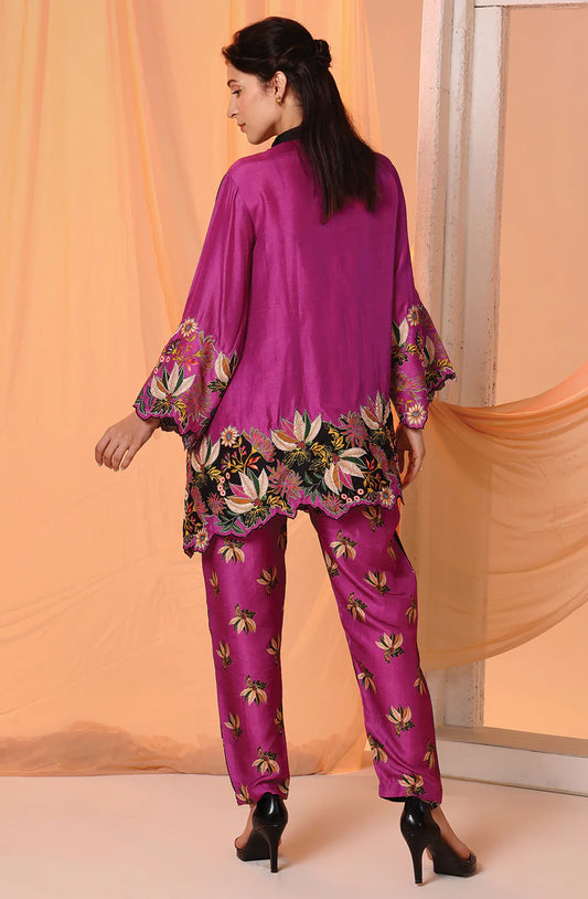 Black Aarani embellished co-ord set | Soup by Sougat Paul
