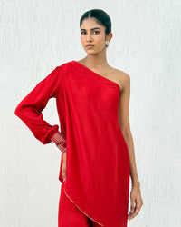 Neera Red Co-ord Set | AMBR