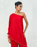 Neera Red Co-ord Set | AMBR