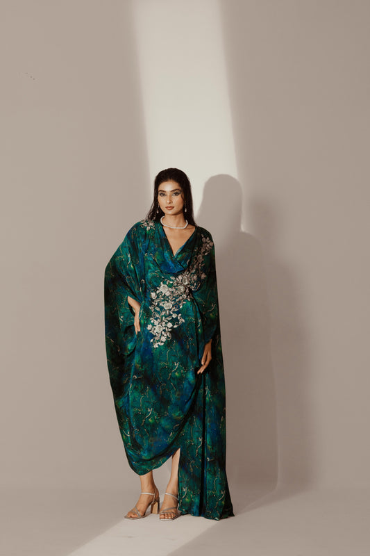 Abstract Print Kaftaan | Akanksha Mago
