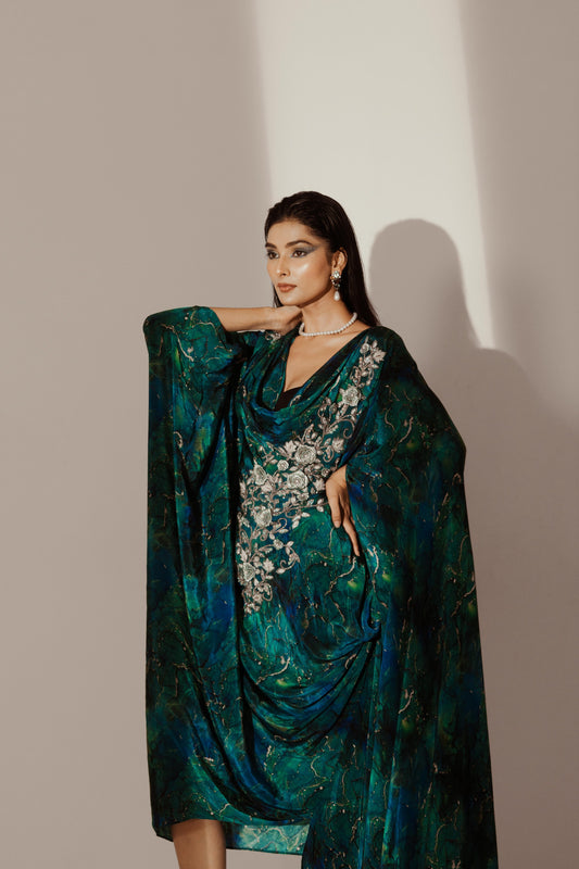Abstract Print Kaftaan | Akanksha Mago