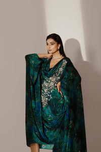 Abstract Print Kaftaan | Akanksha Mago