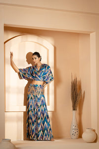 Wrap Style Blouse with Sharara Pants | Akanksha Mago