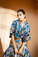 Wrap Style Blouse with Sharara Pants | Akanksha Mago