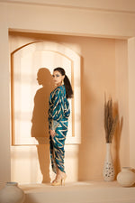 Abstract Ankle Drape Dress | Akanksha Mago