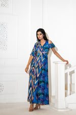 Signature Print Wrap Style Dress | Akanksha Mago