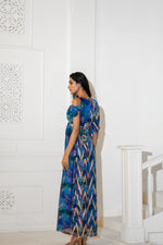 Signature Print Wrap Style Dress | Akanksha Mago