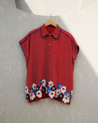 Red Sylvie shirt | Pooja Rajgarhia Gupta