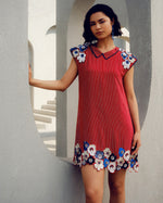 Red caroline power dress | Pooja Rajgarhia Gupta