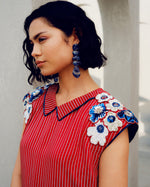 Red caroline power dress | Pooja Rajgarhia Gupta