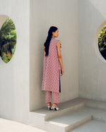 Red fleur jacket set | Pooja Rajgarhia Gupta
