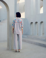 White illusion trouser | Pooja Rajgarhia Gupta