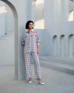 White illusion trouser | Pooja Rajgarhia Gupta