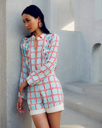 White illusion shorts | Pooja Rajgarhia Gupta