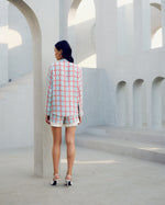 White zip shirt | Pooja Rajgarhia Gupta