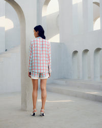 White zip shirt | Pooja Rajgarhia Gupta