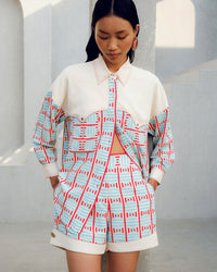 White illusion shirt | Pooja Rajgarhia Gupta