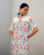 White print play shirt dress | Pooja Rajgarhia Gupta