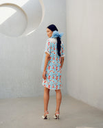 White print play shirt dress | Pooja Rajgarhia Gupta