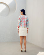 White print play jacket | Pooja Rajgarhia Gupta