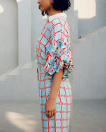 White print play balloon shirt | Pooja Rajgarhia Gupta