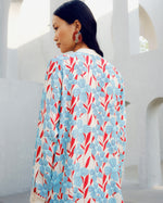 White print play frill shirt | Pooja Rajgarhia Gupta