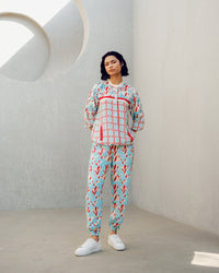 White print play track suit | Pooja Rajgarhia Gupta