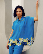 Blue sylvie shirt | Pooja Rajgarhia Gupta