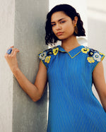 Blue caroline power dress | Pooja Rajgarhia Gupta