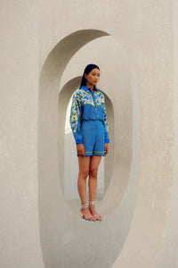 Blue print play kimono | Pooja Rajgarhia Gupta