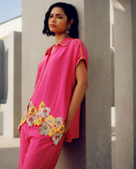 Pink sylvie shirt | Pooja Rajgarhia Gupta