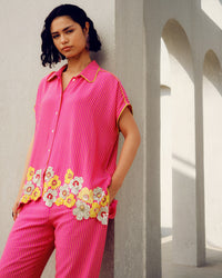 Pink sylvie shirt | Pooja Rajgarhia Gupta